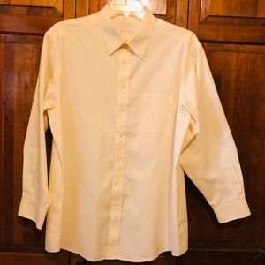 Roundtree & Yorke Gold Label Non-Iron Fitted Dress Shirt, 17-1/2 - 34”